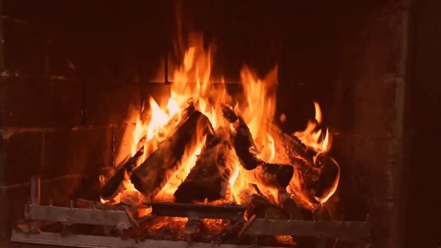 Камин заставка на телевизор звук костра огонь релакс