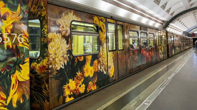 Поездка по Арбатско-Покровской линии на составе 81-740.1/741.1 "Акварель" (23.07.2023)