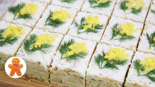 Закусочные пирожные "Мимоза"