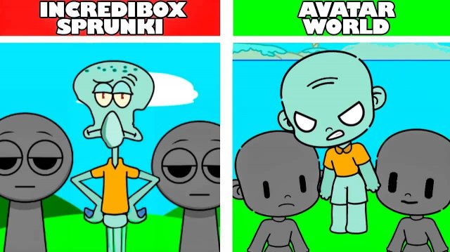 Incredibox Sprunki VS Avatar World: Двойная Реальность» (Normal VS Horror Mod)