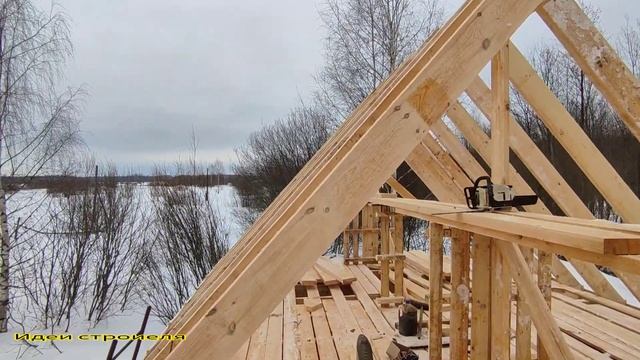 Двускатная Крыша простой монтаж на вашу баню