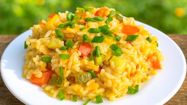 Готовлю необычным способом очень вкусный и ароматный рис с овощами!