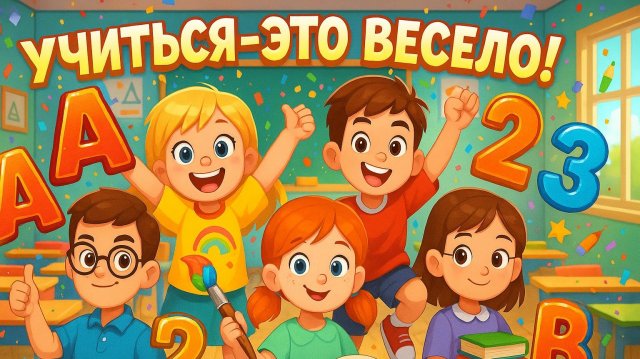 УЧИТЬСЯ - ЭТО ВЕСЕЛО! Детская песенка про буквы и цифры | 3D мультик для детей | Развивающие виде