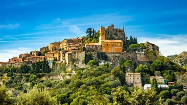 Эз, Франция. Пешеходная экскурсия по самой красивой деревне на Ривьере в формате 4K | #шариклайф