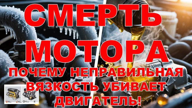 Смерть Мотора: Почему Неправильная Вязкость Убивает Двигатель! #anton_mygt