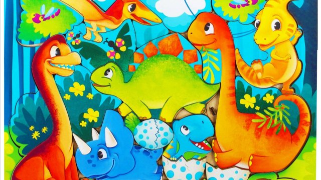 Мультики Шоу Картинки для Малышей Динозавры Пазлы  3