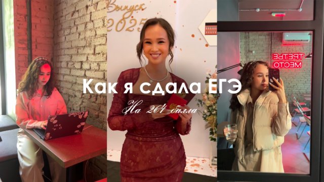 Как я сдала ЕГЭ на 264 балла || работа, жизнь и эмоции в течение года ⋆. ̊