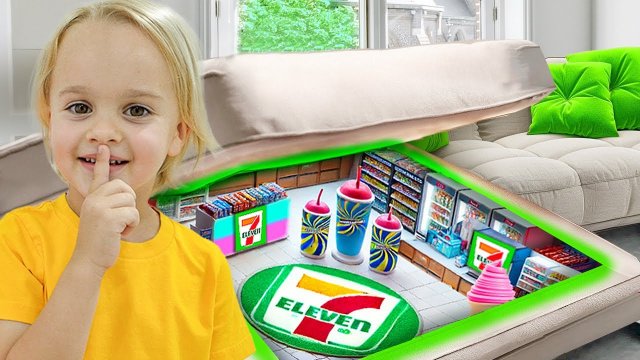Влад и Ники. Крис строит и исследует секретные комнаты с друзьями! Видео для детей.