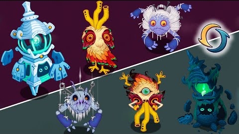 Все Пара-нормальные Монстры - Минорные и Мажорные Версии (My Singing Monsters, Мои Поющие Монстры)