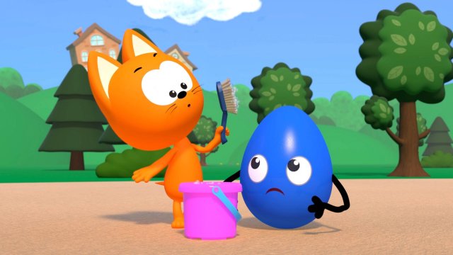 Разноцветные Яйца и Бассейны с Шариками - Котэ Геймз