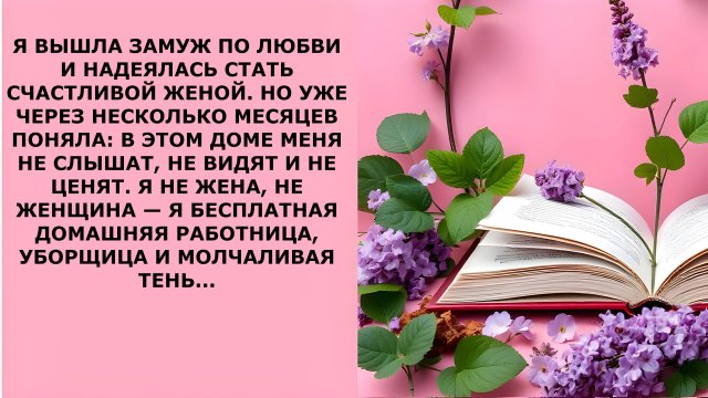 Истории из жизни. Я ВЫШЛА ЗАМУЖ ПО ЛЮБВИ И НАДЕЯЛАСЬ Аудио рассказы, Жизненные истории слушать