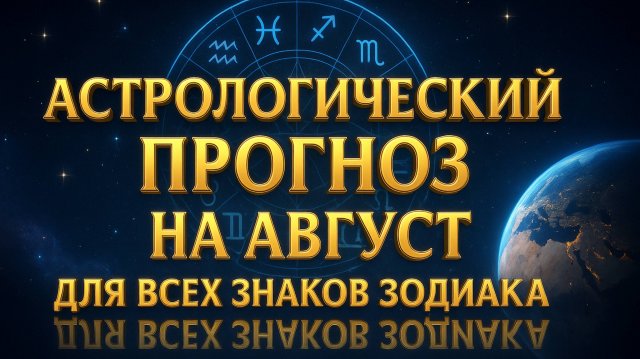 Астрологический прогноз на АВГУСТ для всех знаков зодиака