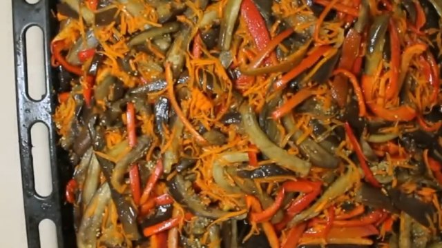 Закуска Баклажан по-корейски на зиму, на обед, на ужин. Простой рецепт салата из баклажанов🍆🍆🍆