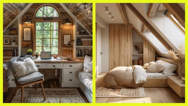 30 идей дизайна мансарды: уютное гнездышко под крышей 🏡✨
