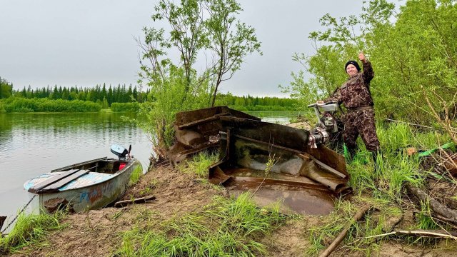 СЛОМАЛИ ЧЁРНЫЙ КВАДРИК. НАЧИНАЕМ СТРОИТЕЛЬСТВО ГАРАЖА ДЛЯ КАРАКАТА. ВЫТАСКИВАЕМ ПОНТОН ИЗ РЕКИ
