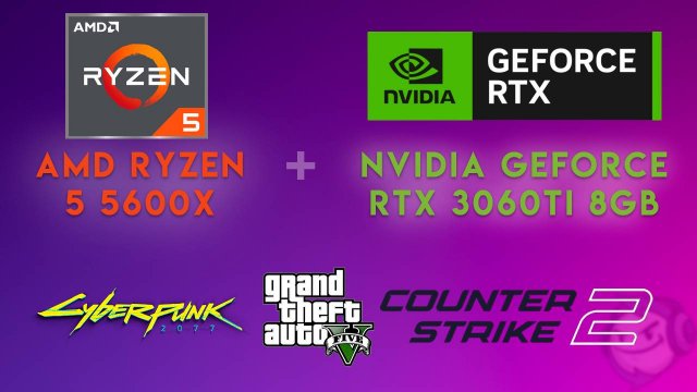 AMD Ryzen 5 5600X + NVIDIA GeForce RTX 3060 Ti 8GB Тесты в играх