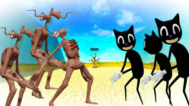 Армия СИРЕНОГОЛОВЫХ напала на армию КАРТУН КЭТов! КТО ПОБЕДИЛ?