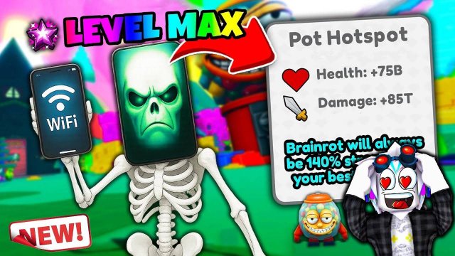 МАКСИМАЛЬНАЯ ЭВОЛЮЦИЯ POT HOTSPOT В ЭВОЛЮЦИИ БРЕЙНРОТ! ROBLOX Brainrot Evolution