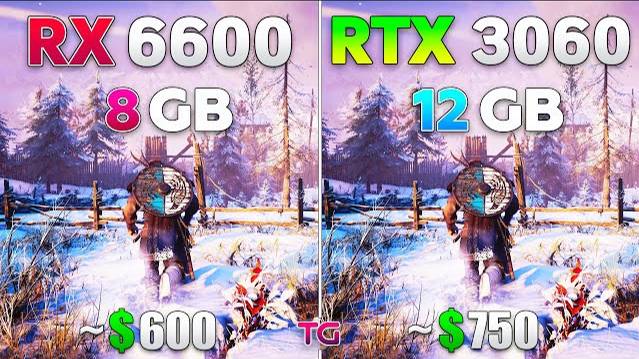 RX 6600 vs RTX 3060 - Test in 10 Games