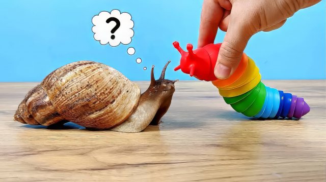 Что если улитка увидит новый антистресс Слизняк Путешественник?