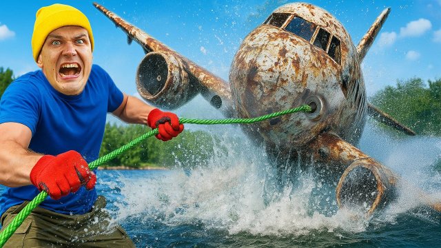 Нашли ЗАТОНУВШИЙ САМОЛЕТ во время магнитной рыбалки!