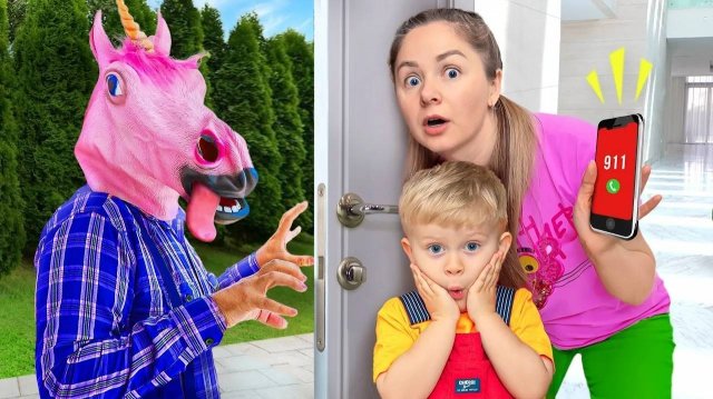 Кто там за Дверью! + Еще Много Весёлых детских видео с Семьей Дианы и Ромы