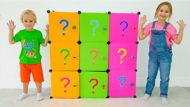 Влад и Ники. Крис развивает воображение с загадочными коробками! Видео для детей!