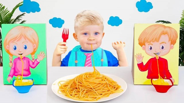 Диана и Рома показывают Оливеру Как правильно себя вести   How to behave for kids