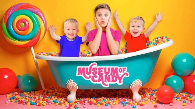 Диана и Рома - МУЗЕЙ КОНФЕТ в Дубае - Влог Истории