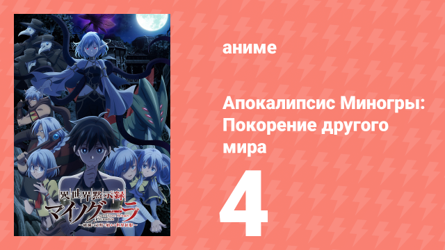 Апокалипсис Миногры: Покорение другого мира 4 серия (аниме-сериал, 2025)