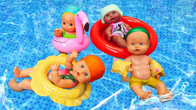 Мой детский сад – В бассейне 🌊🤿🩱 Игры для детей и куклы пупсы Беби Бон