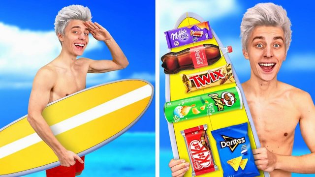 11 Способов Пронести СЛАДОСТИ в АКВАПАРК !   А4