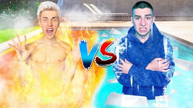 ГОРЯЧИЙ vs ХОЛОДНЫЙ Бассейн Челлендж ! А4