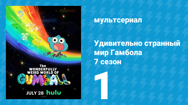 Удивительно странный мир Гамбола 7 сезон 1 серия «Бургер» (мультсериал, 2025)