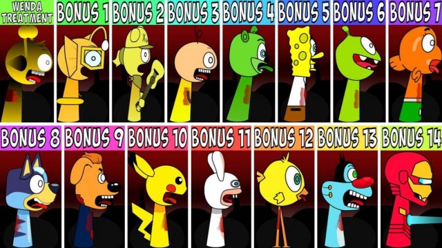 💉 INCREDIBOX SPRUNKI | WENDA TREATMENT: ВСЕ OC & БОНУСЫ! 💎