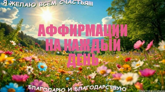 Аффирмации на каждый день.