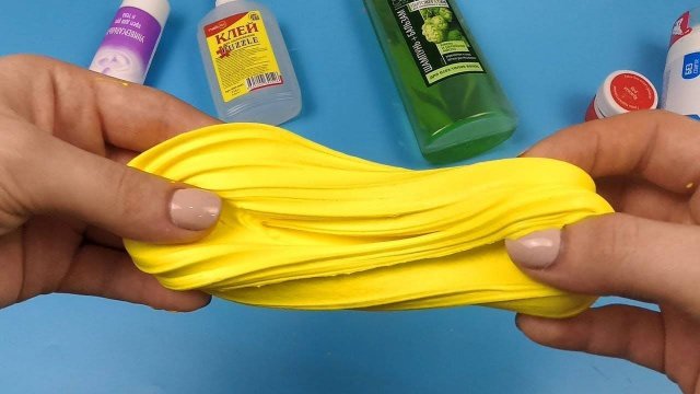 2 Слайма без клея и без тетрабората. Слайм без маски пленки