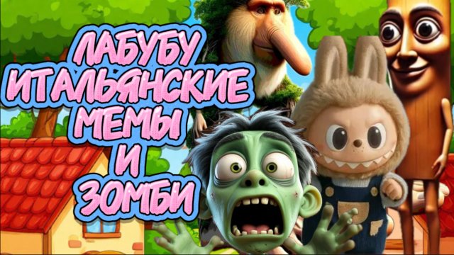 Лабубу, Итальянские мемы и зомби, мультфильмы для детей
