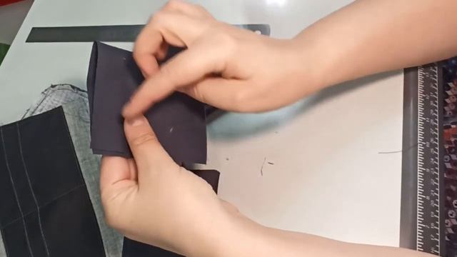 Шьем женский кошелек-портмоне на молнии из джинса. МК по пошиву.