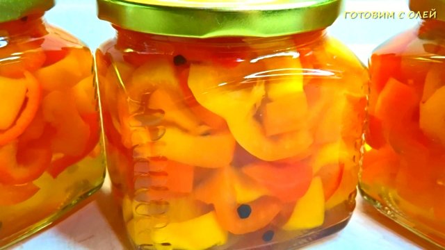 Хрустящий МАРИНОВАННЫЙ ПЕРЕЦ НА ЗИМУ без стерилизации. Готовлю всего 20 минут, а едим всю зиму