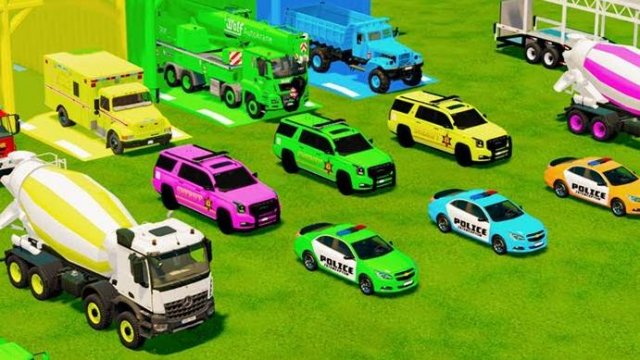 Машинки летают и прыгают! Развивающие мультики Машины помощники. Мультфильмы про машинки