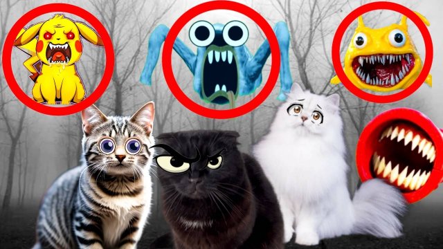 МОНСТРЫ – ПОЖИРАТЕЛИ! Самые Знаменитые Мемы Ютуба! Подряд 4 видоса