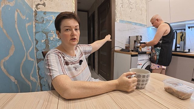 Вован лишил ДЕВСТВЕННОСТИ нашу НОВУЮ кухню) Разговорились и РАЗМЕЧТАЛИСЬ, пьём кофе) Влог