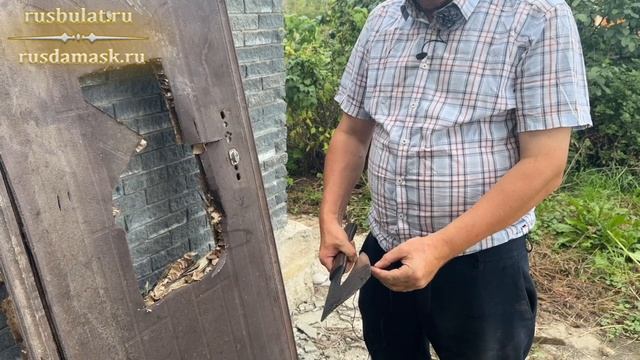 Краш-тест топора с бритвенной заточкой со сведением в ноль из стали У8 ручной ковки