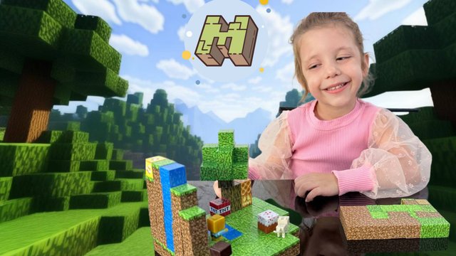 Алина распаковывает крутой магнитный конструктор minecraft от Иванчелы
