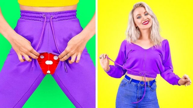 👗 Крутые лайфхаки с одеждой! Модные трюки для каждой девушки ✨