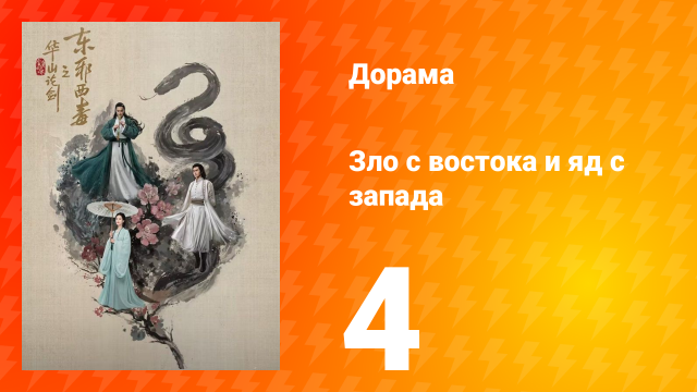 Мир боевых искусств Цзинь Юна: Зло с востока и Яд с запада 4 серия
