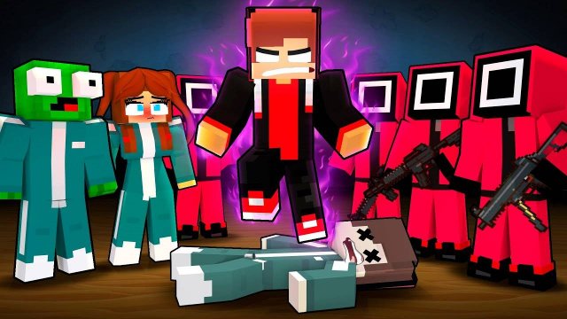 Темный Джей Джей в Игре в кальмара 3 | Майнкрафт мультфильм