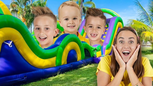 Влад и Ники. Увлекательные челленджи на улице с суперзвездой! Видео для детей!