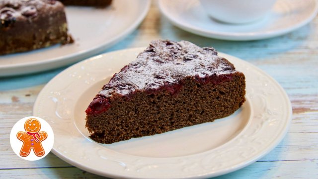 Вишневый пирог 🍒 Постный, простой и быстрый